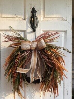 Harvest Hearth fall floral wreath